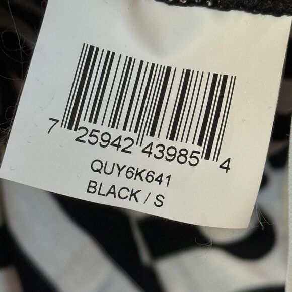 BCBG Max Azria | Black White Striped | One Sleeve Bodycon | Sz S - Picture 8 of 12